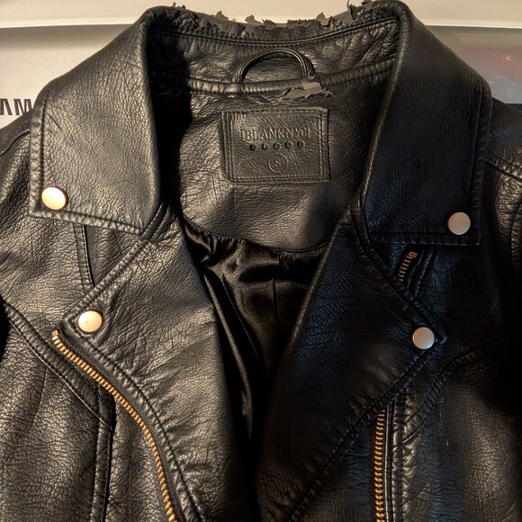 Vegan Leather Jacket - Picture 3 of 7